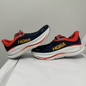 Hoka One One Bondi 9 Navy Used Mens 13D No Box Running Shoe